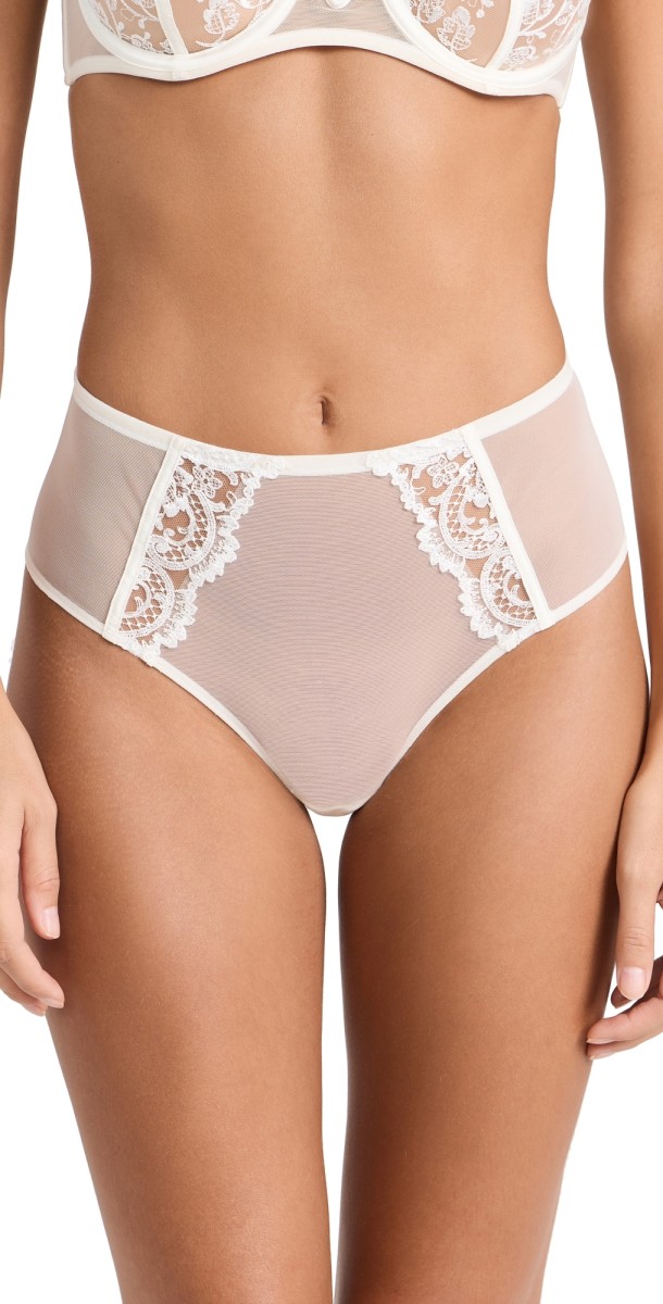 Kiki De Montparnasse Juliette High Waisted Panties Ivory