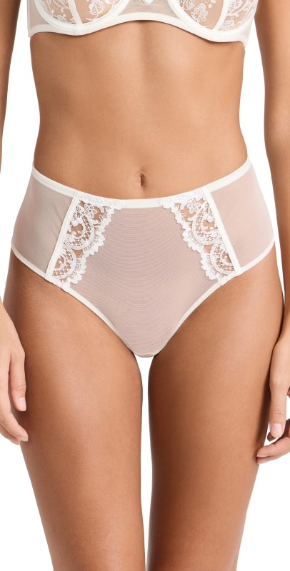 Kiki De Montparnasse Juliette High Waisted Panties Ivory