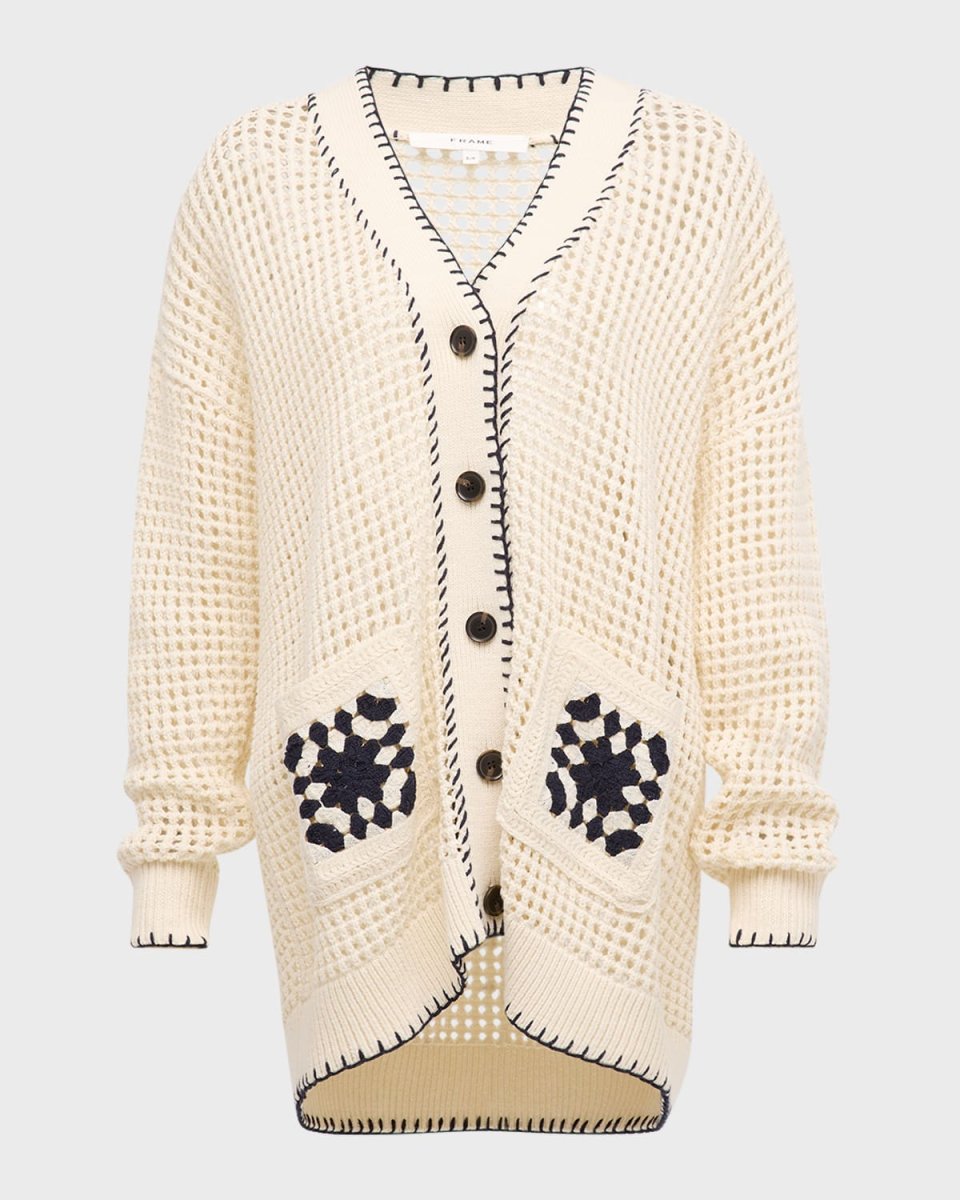 Crochet Pocket Cardigan