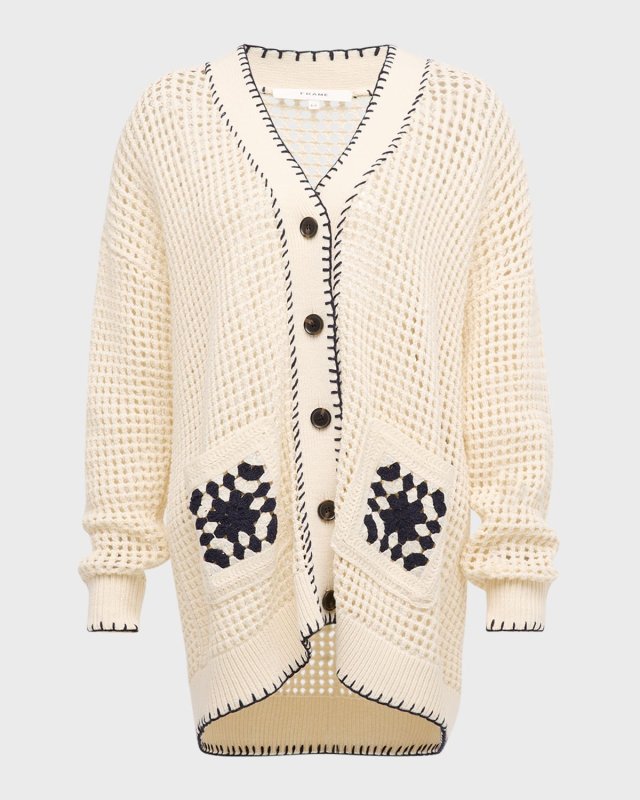 Crochet Pocket Cardigan