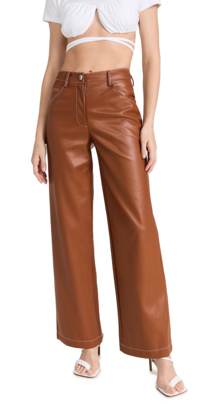 STAUD Domino Pants Whiskey