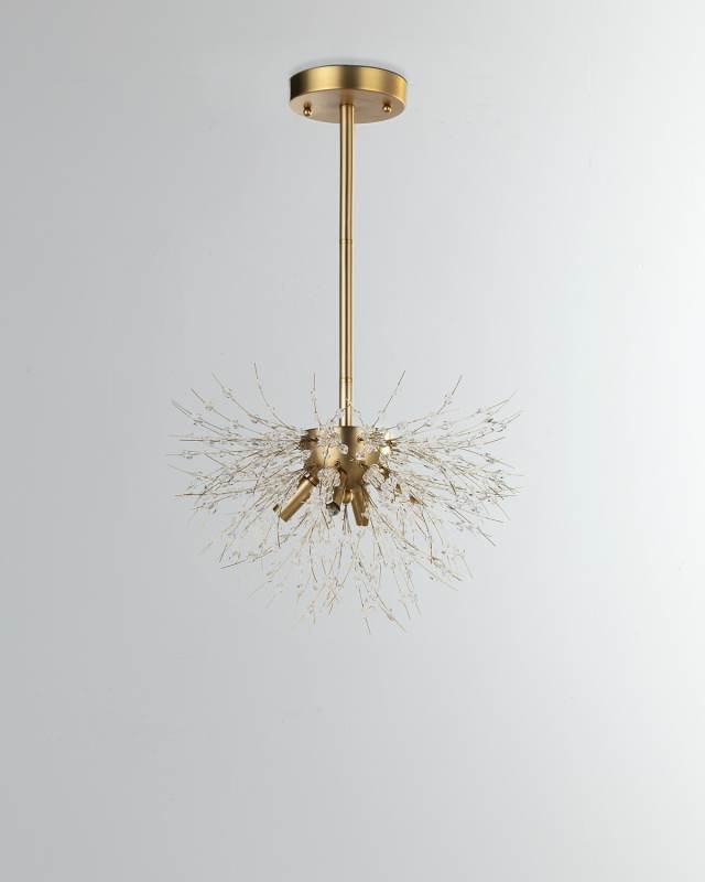 Chiffon Semi-Flush Mount Chandelier