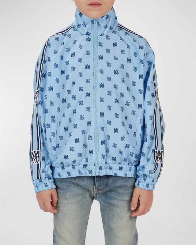 Kid's Logo & Paisley-Print Windbreaker, Size 4-12