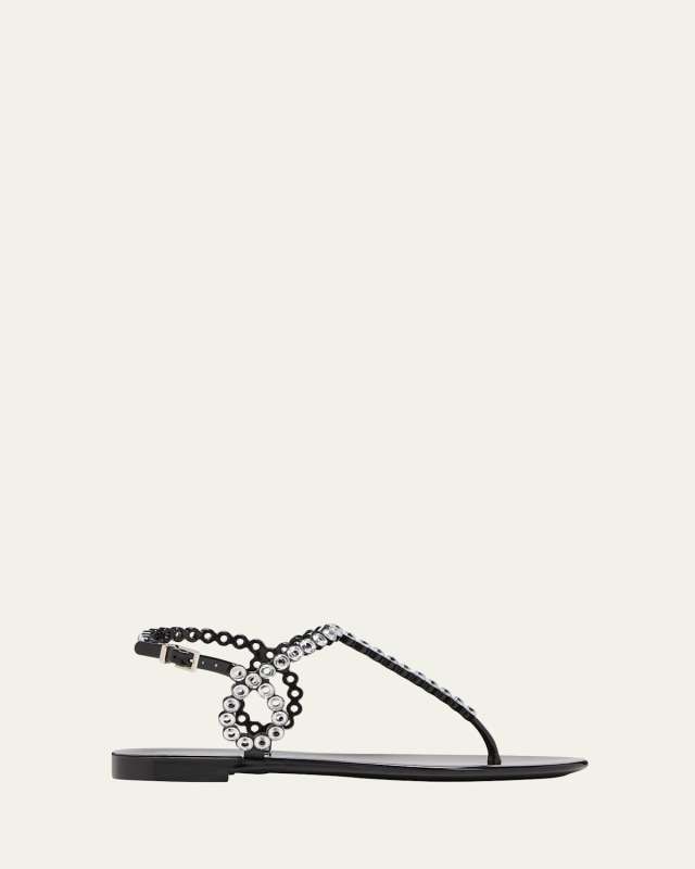 Almost Bare Crystal Jelly Slingback Sandals