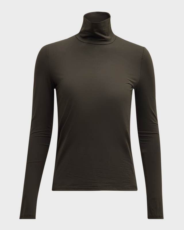 Nuda Turtleneck Jersey Top