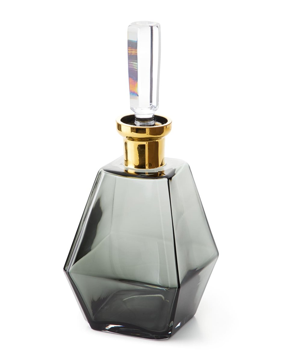 Smoke Decanter with Gold Neck