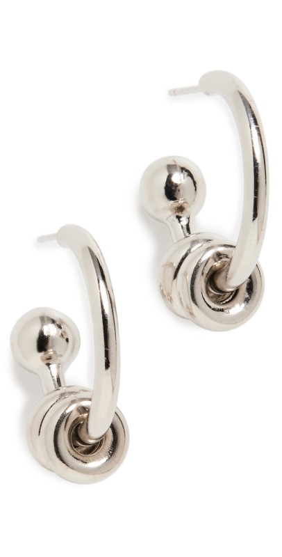 Justine Clenquet Alan Earrings Palladium