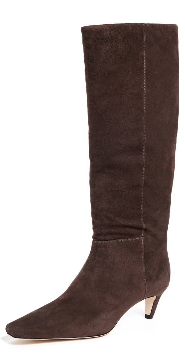 Reformation Remy Knee Boots Boss Suede