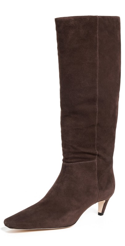 Reformation Remy Knee Boots Boss Suede