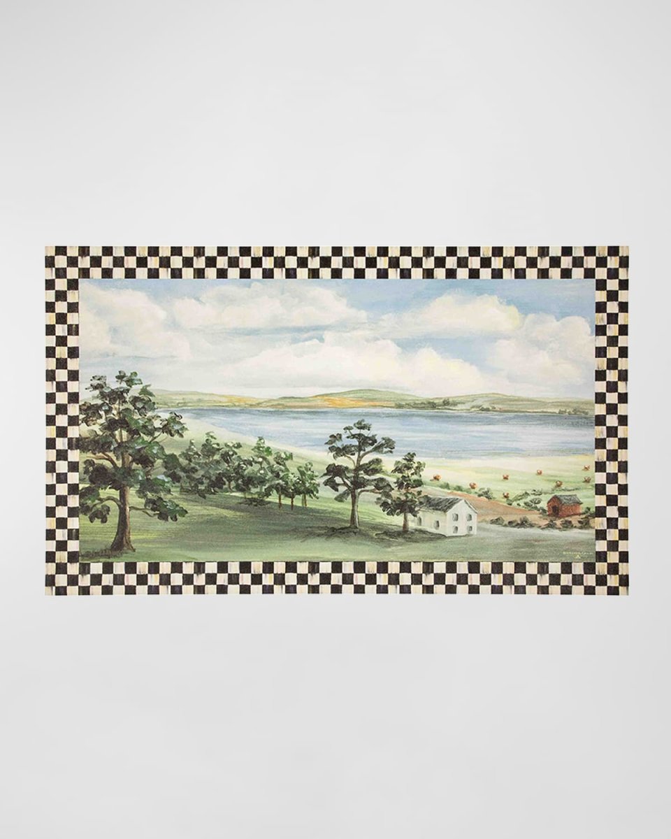 Courtly Check Landscape Floor Mat, 3' x 5'