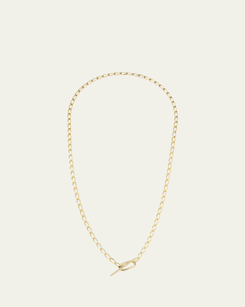 14K Yellow Gold Biography Wrap Toggle Necklace