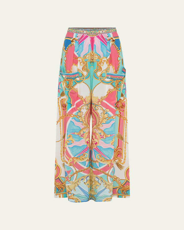 Sail Away With Me Wide-Leg Trousers with Front Pockets