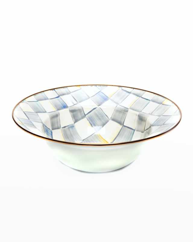 Sterling Check Serving Bowl