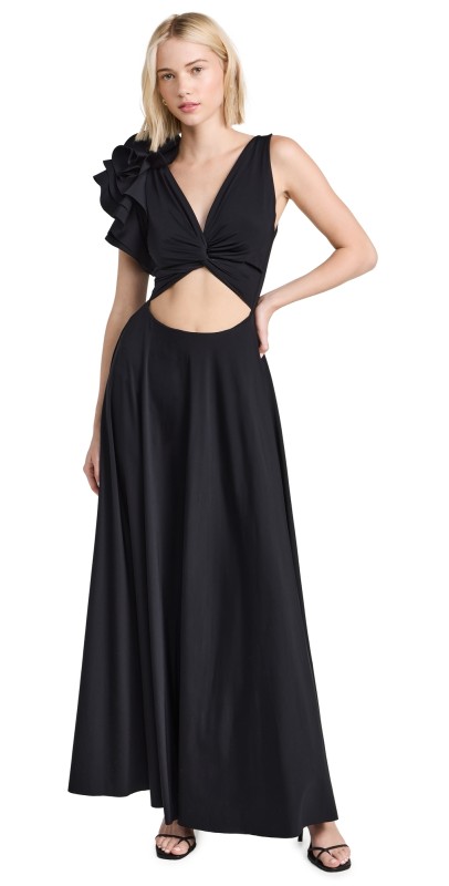 Maygel Coronel Blanca Maxi Dress Black