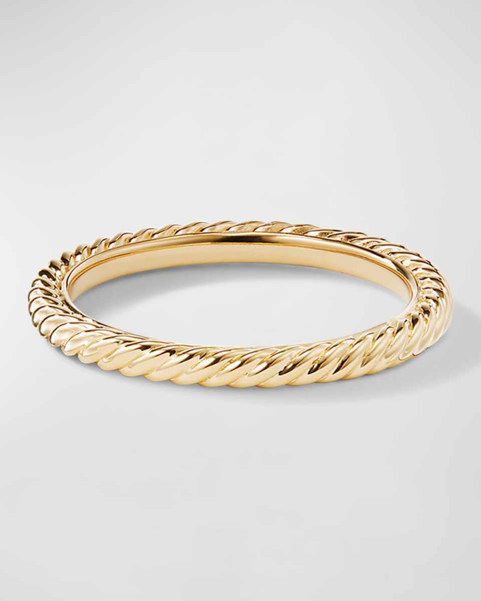 Cable Collectibles Stack Ring in 18K Gold, 2mm