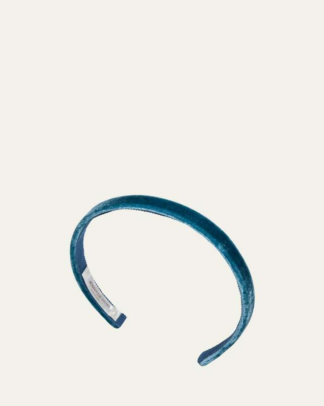 Lacey Velvet Silk Skinny Headband