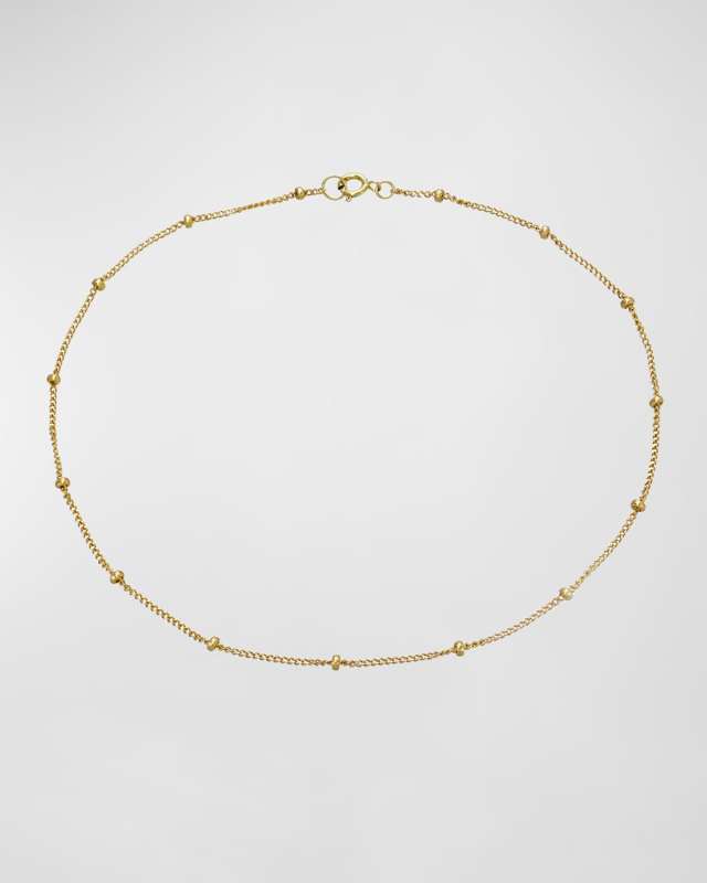 14K Gold Segment Chain Anklet