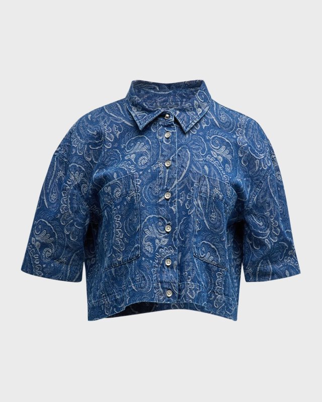 Lenna Denim Top