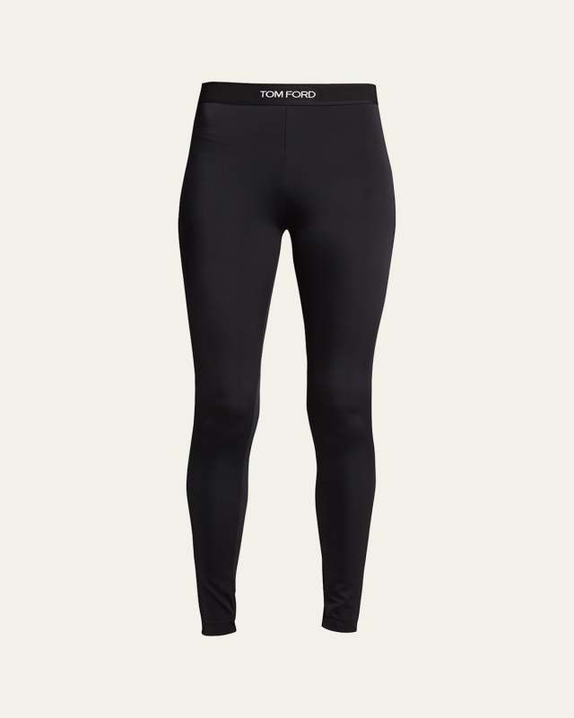 Logo-Band Skinny Leggings