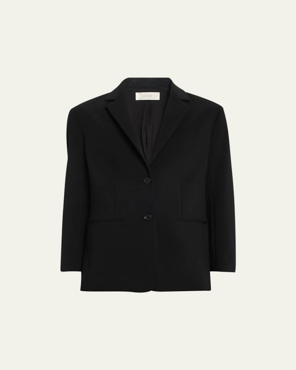 Schoolgirl Three-Quarter Sleeve Wool Jacket