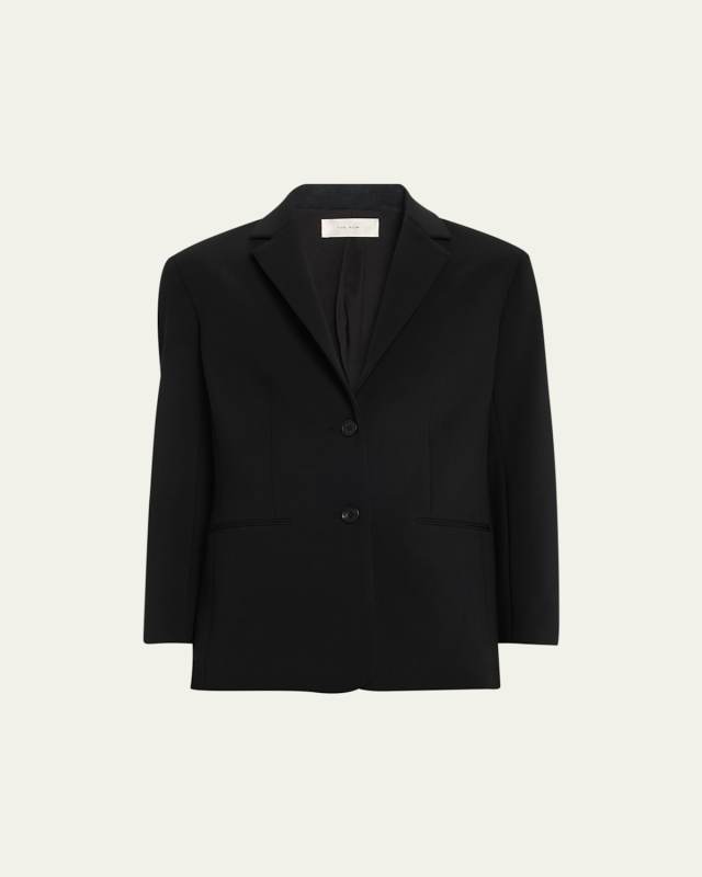 Schoolgirl Three-Quarter Sleeve Wool Jacket