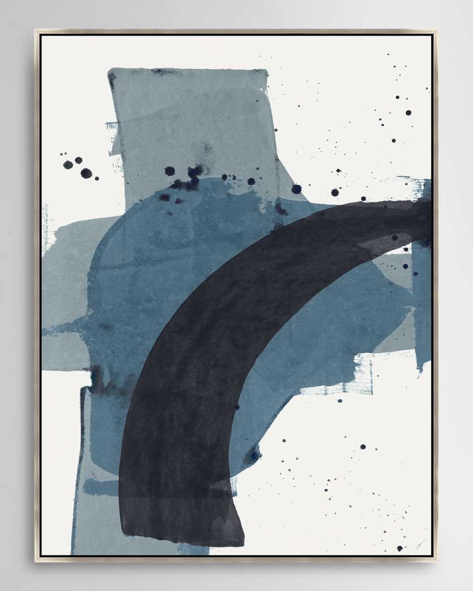 "Indigo Bypath IV" Framed Giclee by Dawn Sweitzer, 26" x 34"