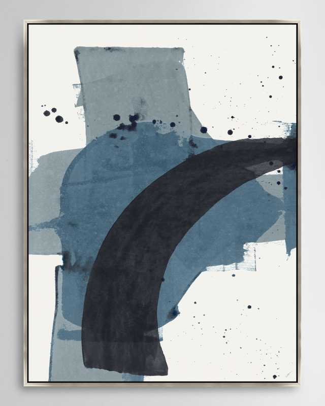 "Indigo Bypath IV" Framed Giclee by Dawn Sweitzer, 26" x 34"