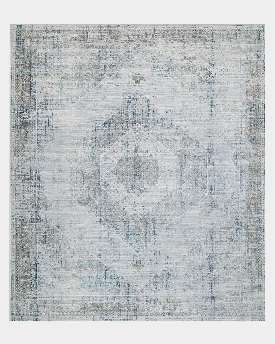 Vintage Loom Beige & Blue Rug, 8' x 10'