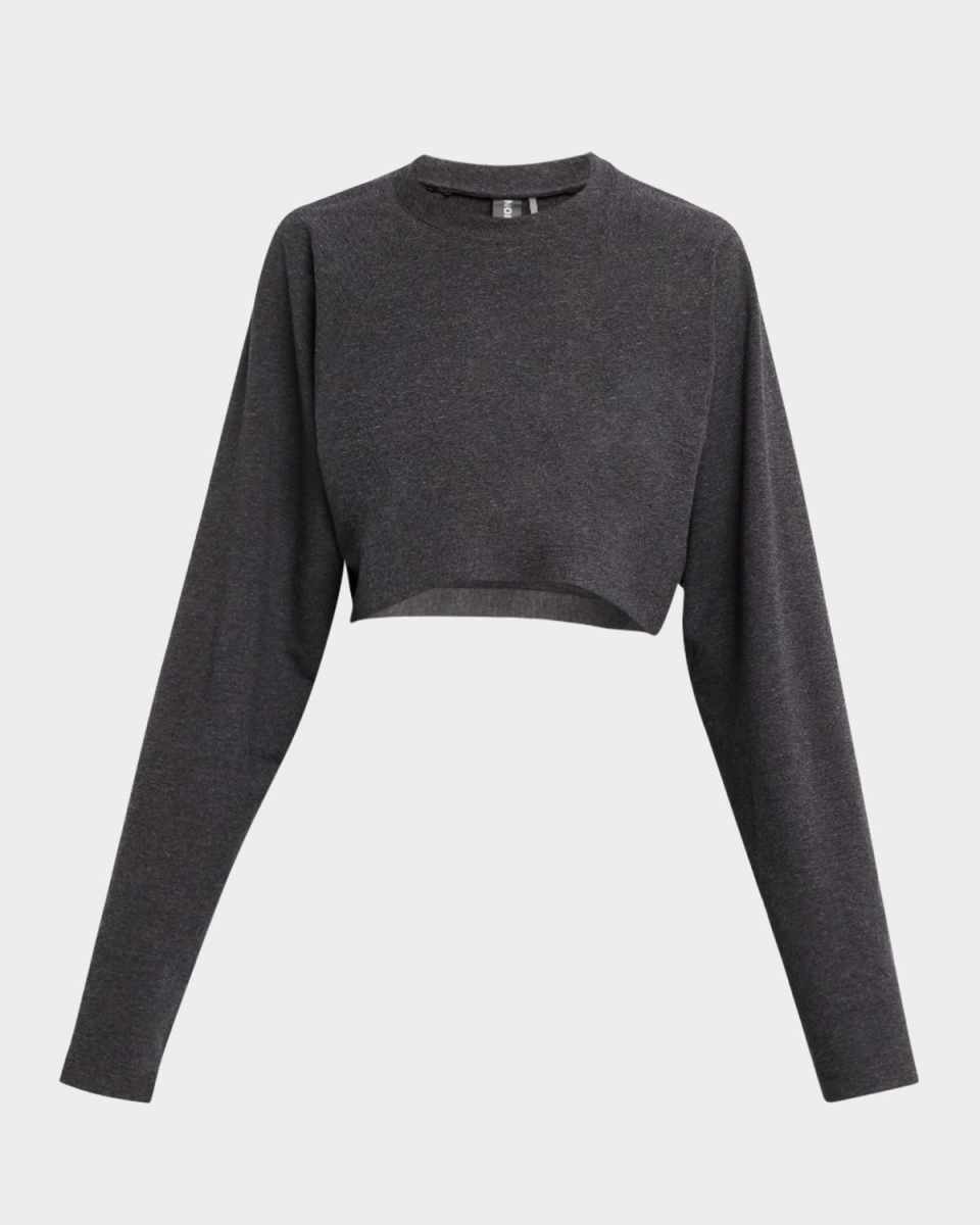 Oversized Raglan-Sleeve Cropped Top