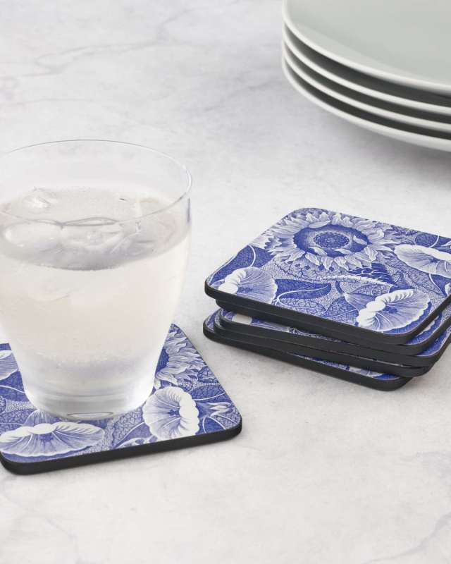 Blue Room Sunflower Coasters, Set of 6