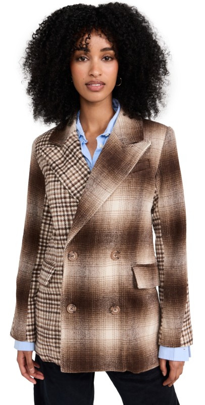 Avec Les Filles Combo Blazer Fawn Combo