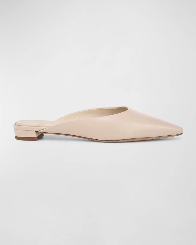 Ana Ana Leather Ballerina Mules