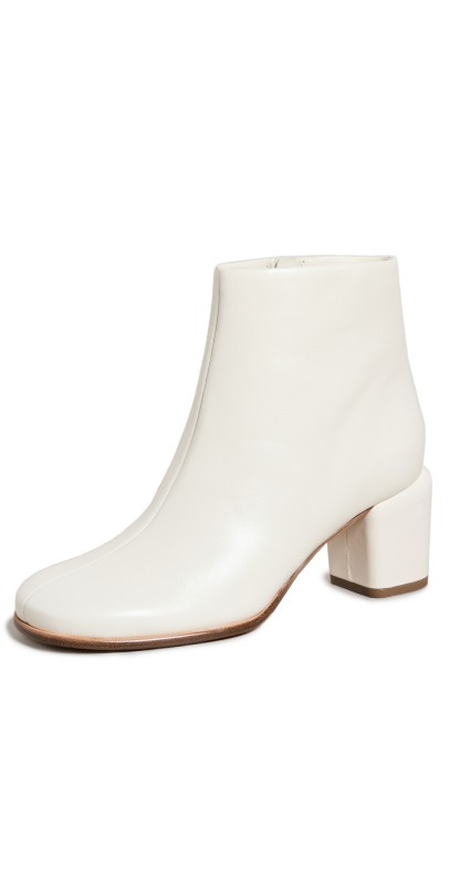 Vince Maggie Ankle Boots Milk