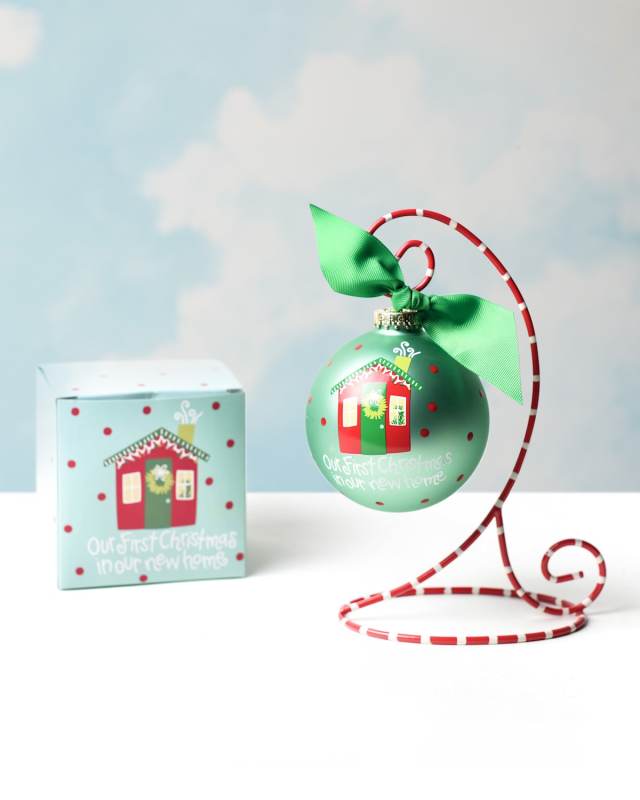 Our First Christmas in Our New Home Christmas Ornament with Stand, Personalized