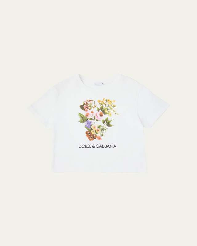 Girl's Flower Power T-Shirt, Size 2-14