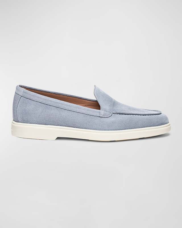 Yaltamoc Almond-Toe Suede Loafers
