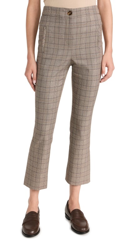 Veronica Beard Arte Pants Brown Multi