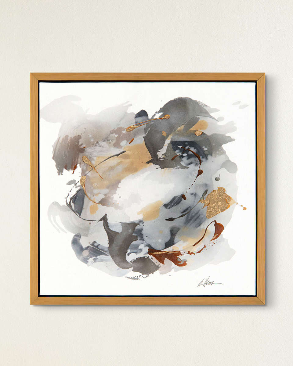 "Gold, Silver, & Grey III" Giclee