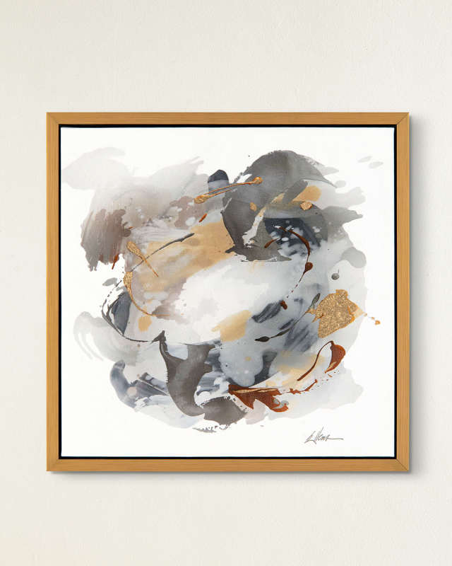 "Gold, Silver, & Grey III" Giclee