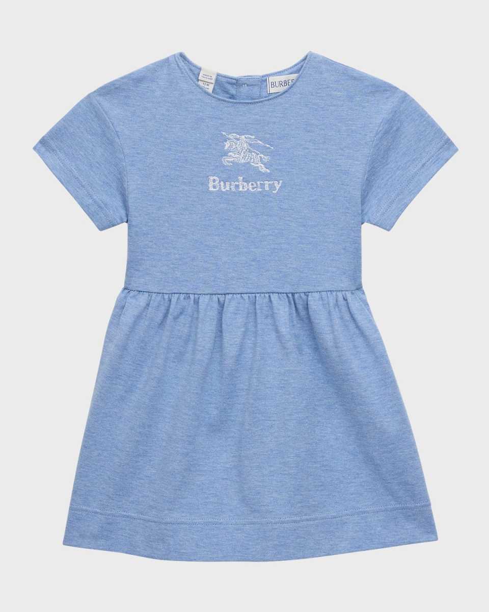 Girl's Rhonda EKD Short-Sleeve Jersey Dress, Size 6M-2