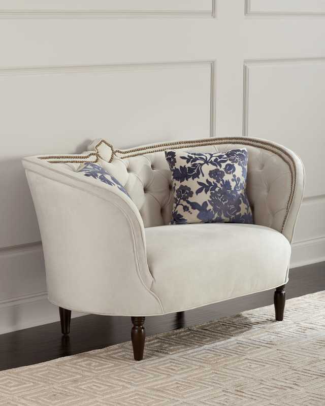 Erin Tufted-Back Settee
