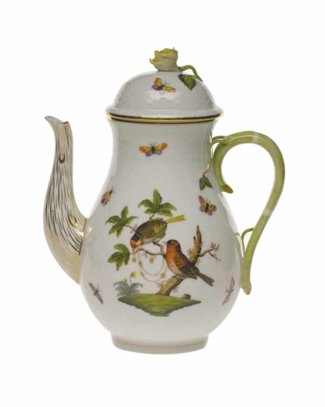 Rothschild Bird Coffee Pot with Rose