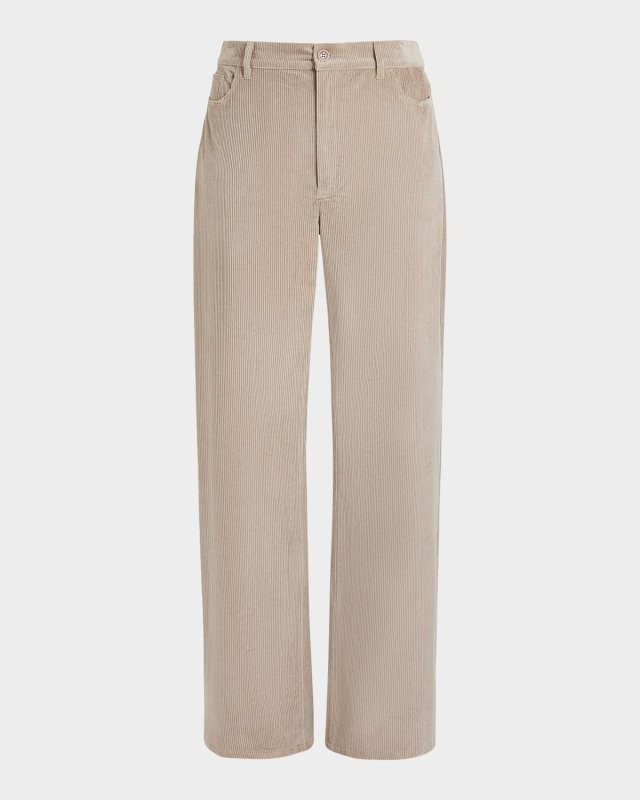 Plus Size Oregon Straight-Leg Corduroy Pants