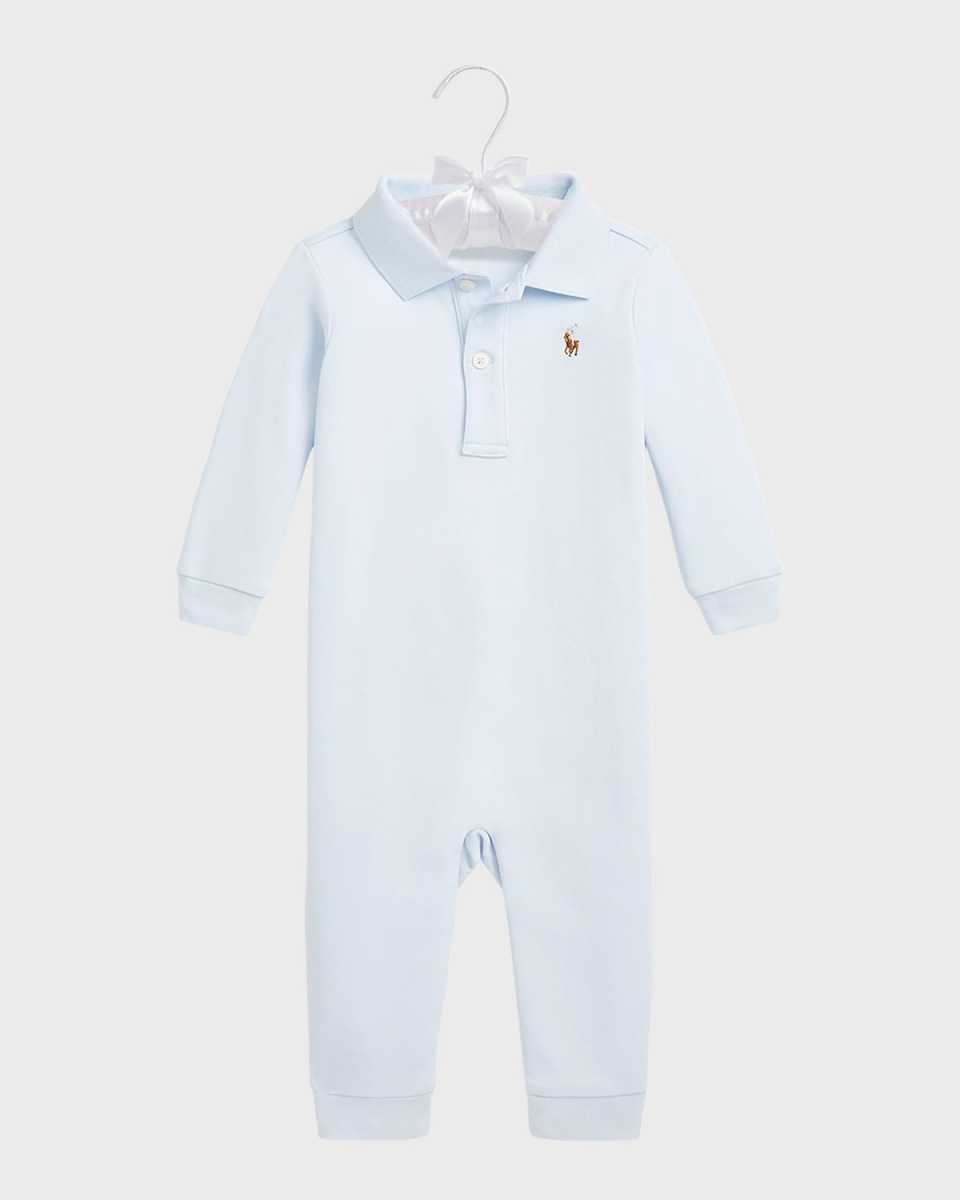 Boy's Pima Polo Coverall, Size 3M-18M