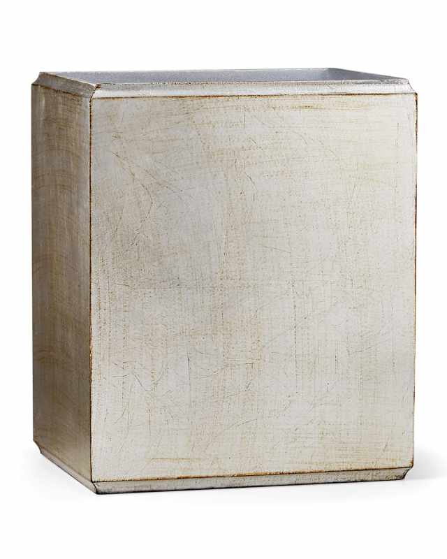 York Silver Wastebasket