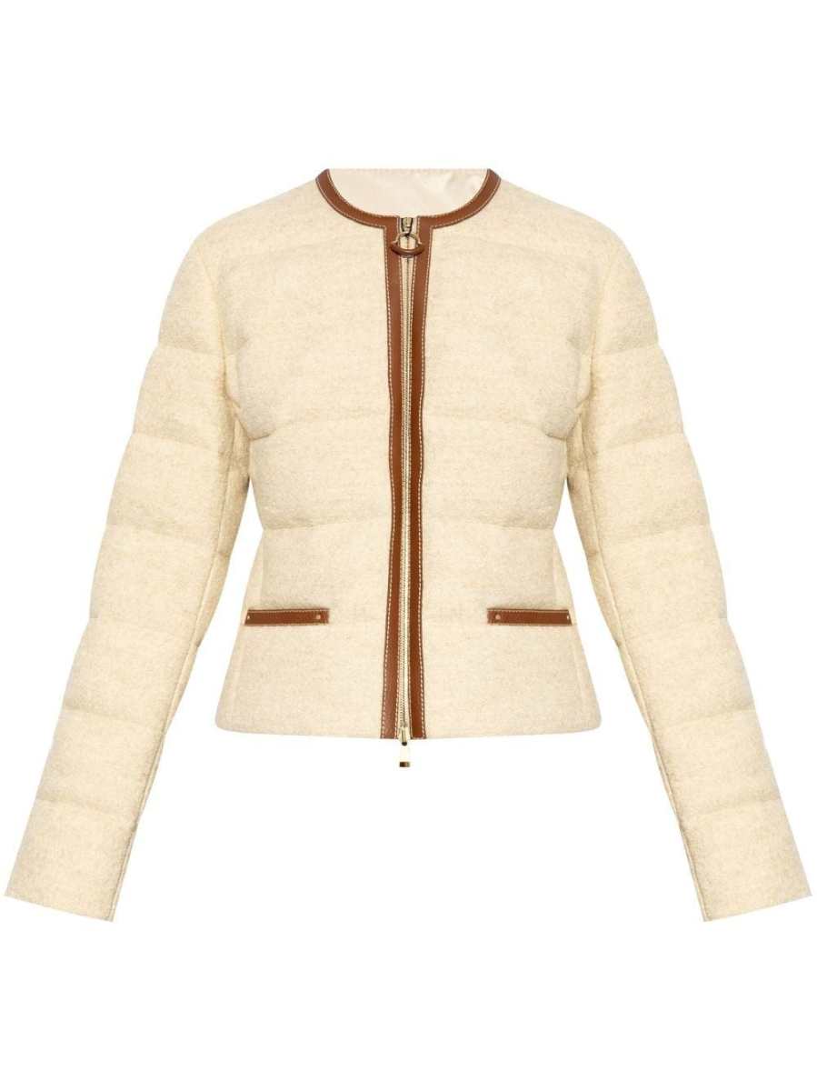 panelled padded jacket