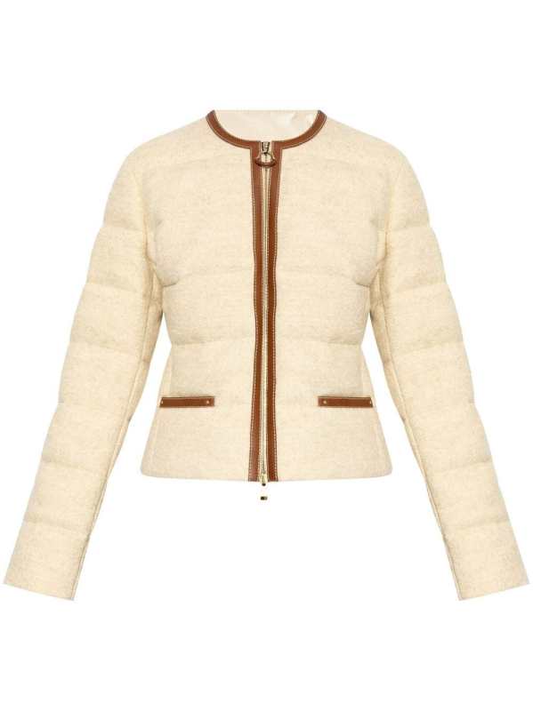 panelled padded jacket