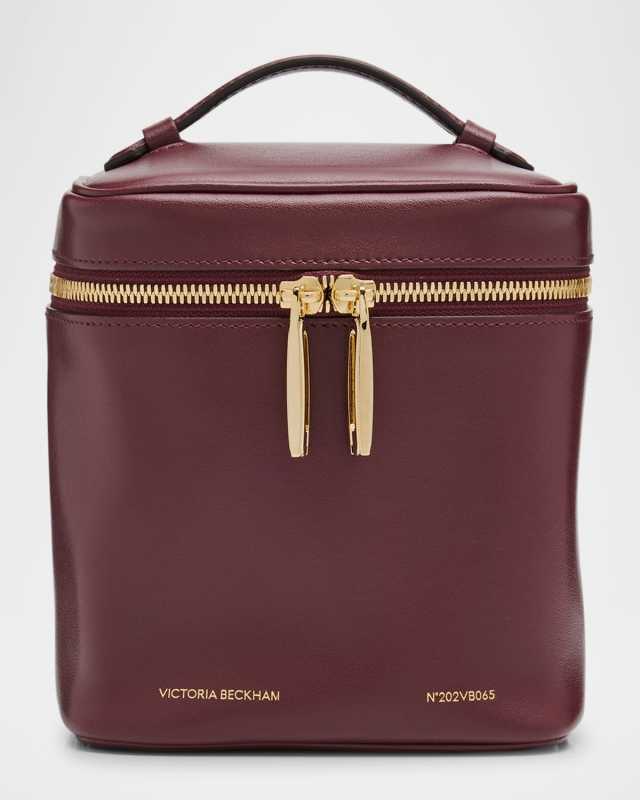 Vanity Cube Leather Top-Handle Bag