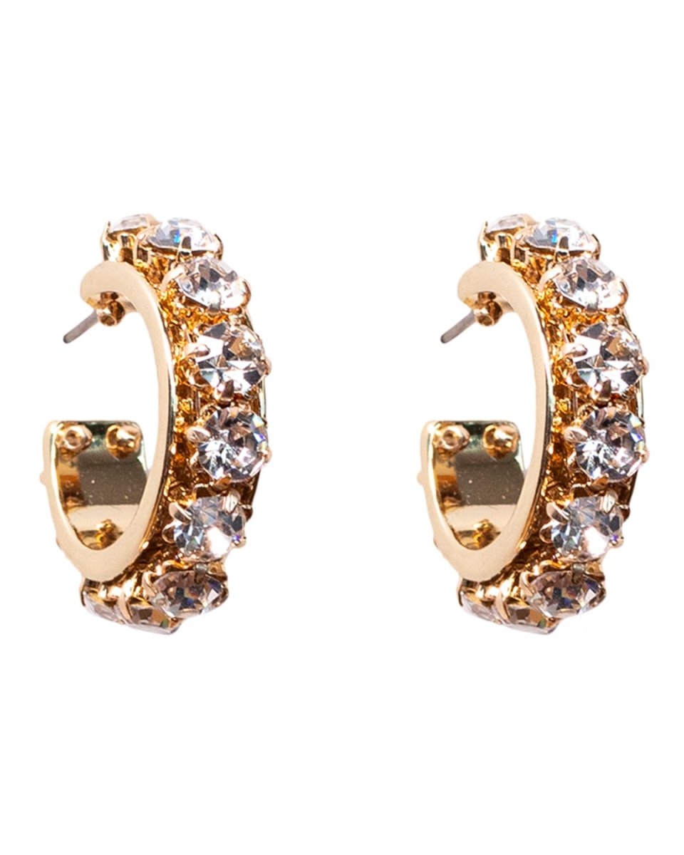 Wynnie Crystal Hoop Earrings