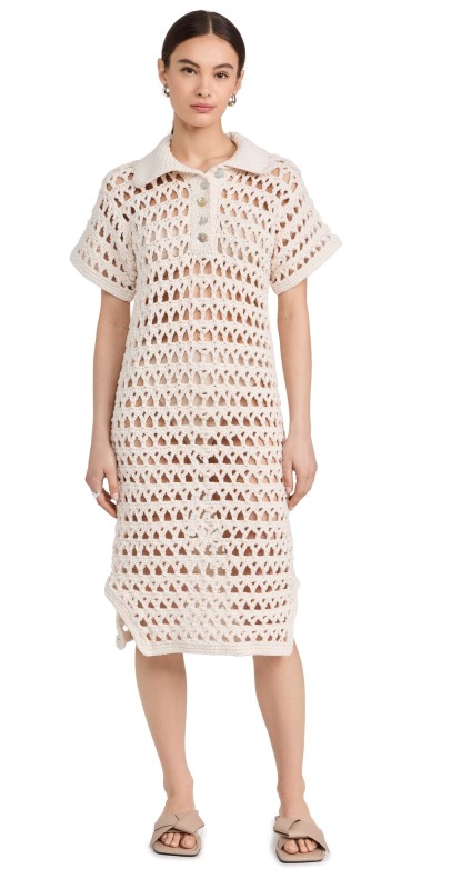 Nia Thomas Penelope Polo Dress Cream